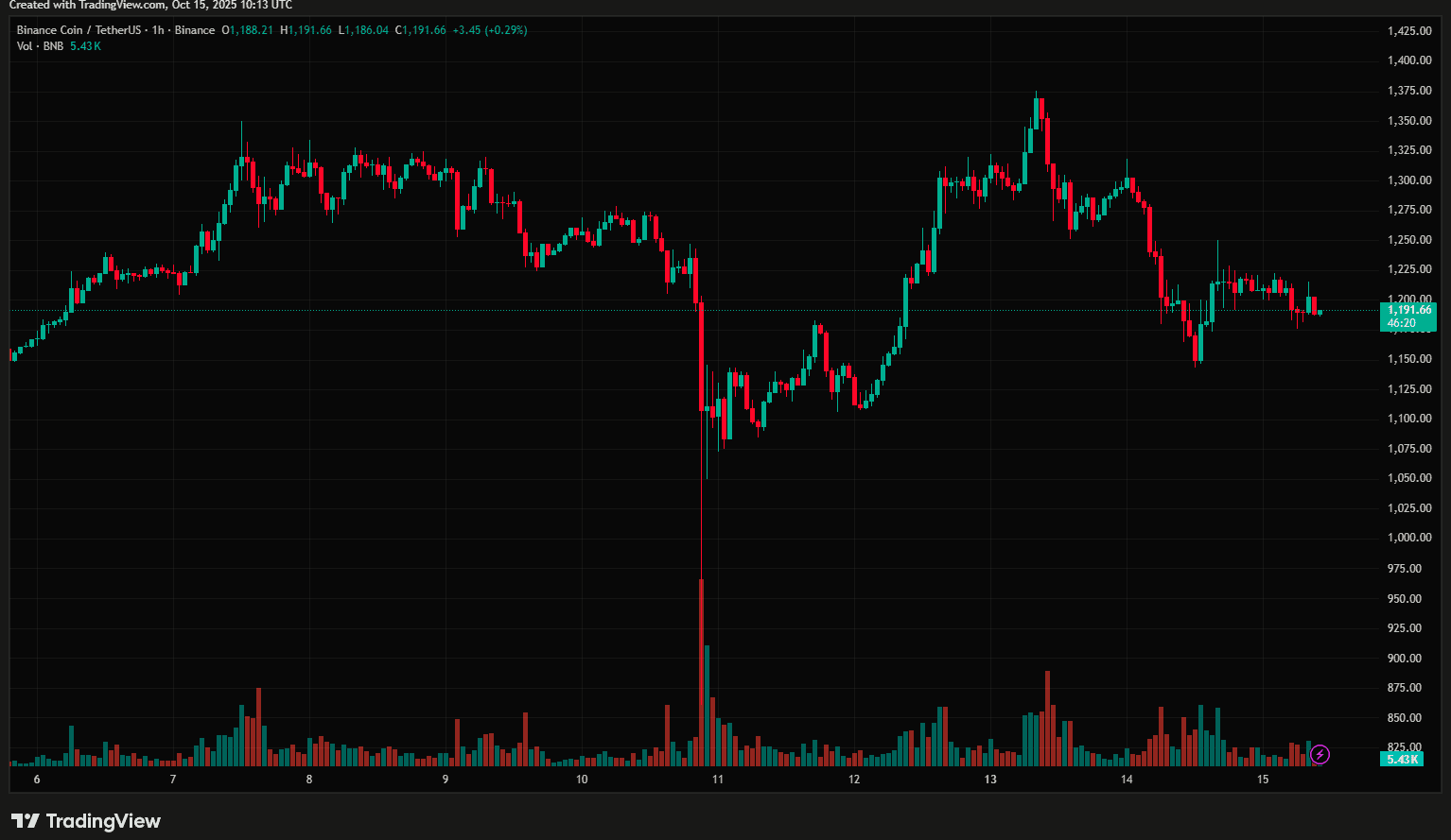 A cryptocurrency test: what happened in October 2025